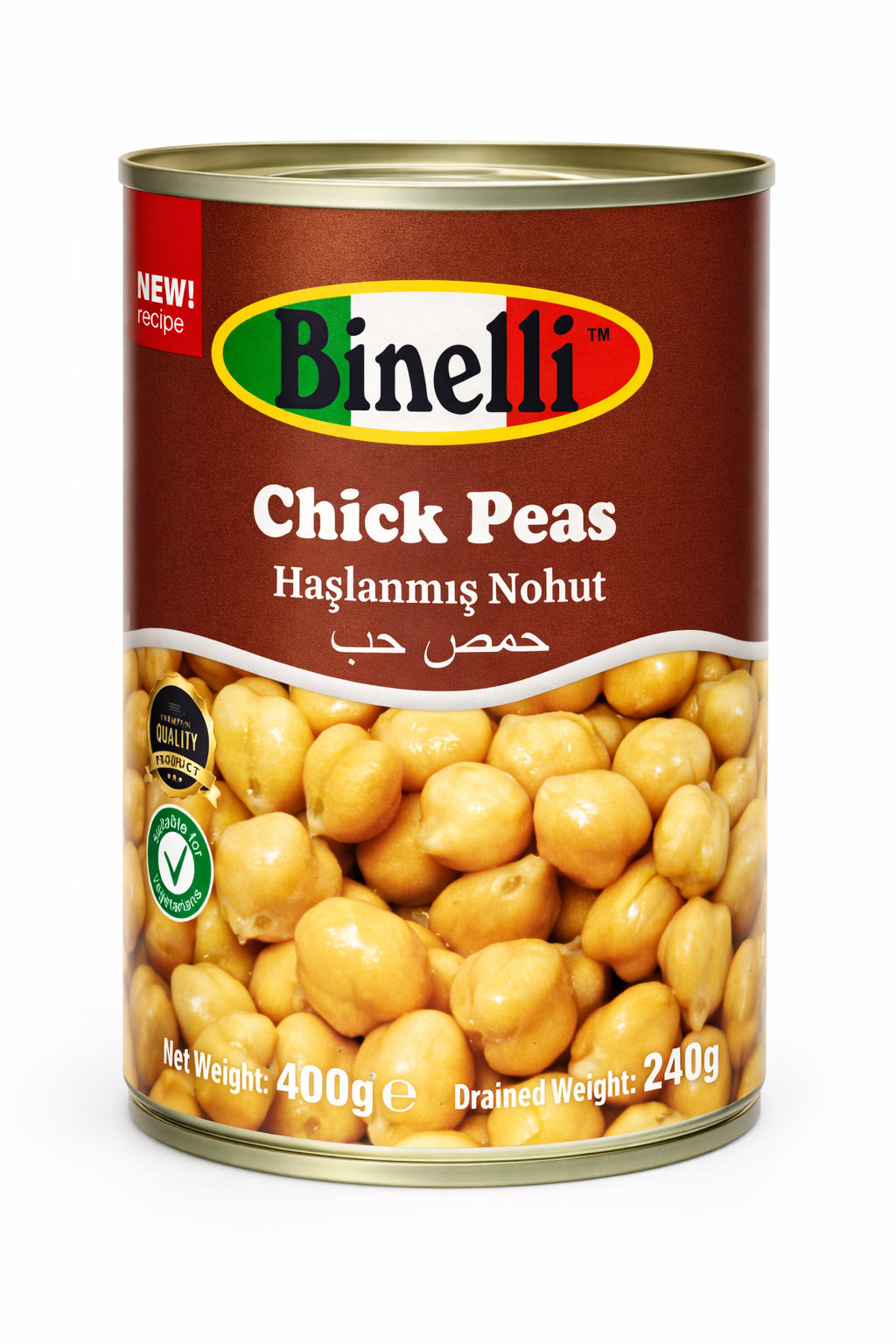 Binelli Chick Peas 400g Canned Garbanzo Beans