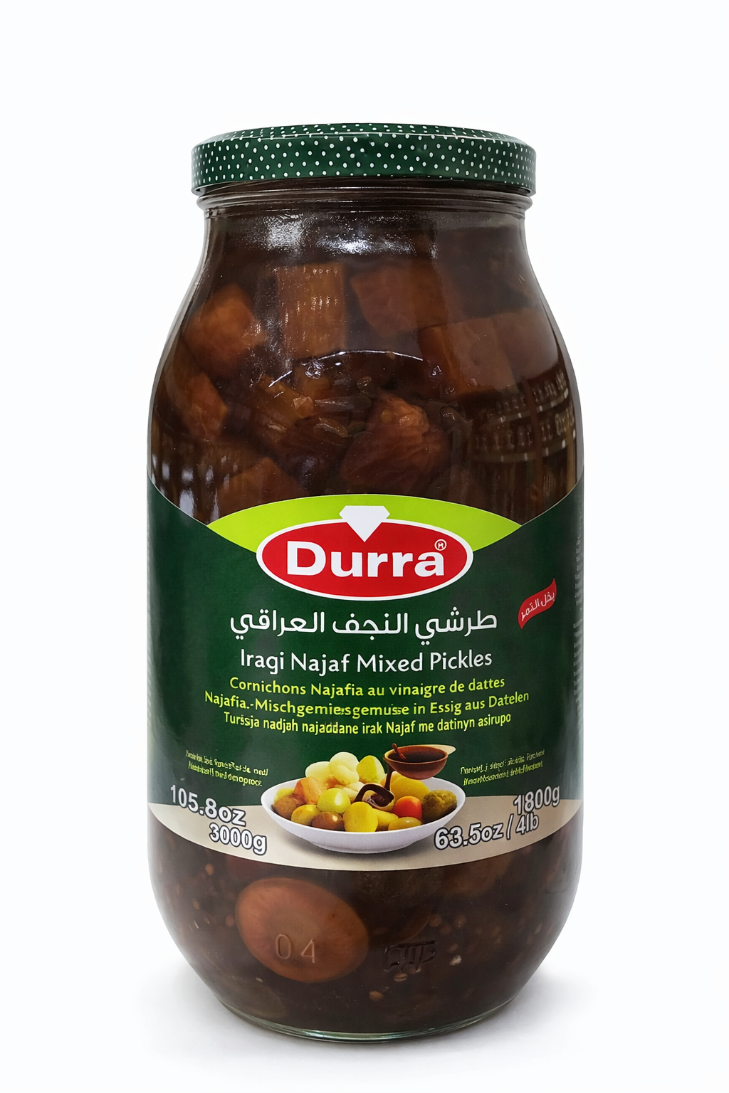 Durra Iraqi Najaf Mixed Pickles with Dates Vinegar 3000g