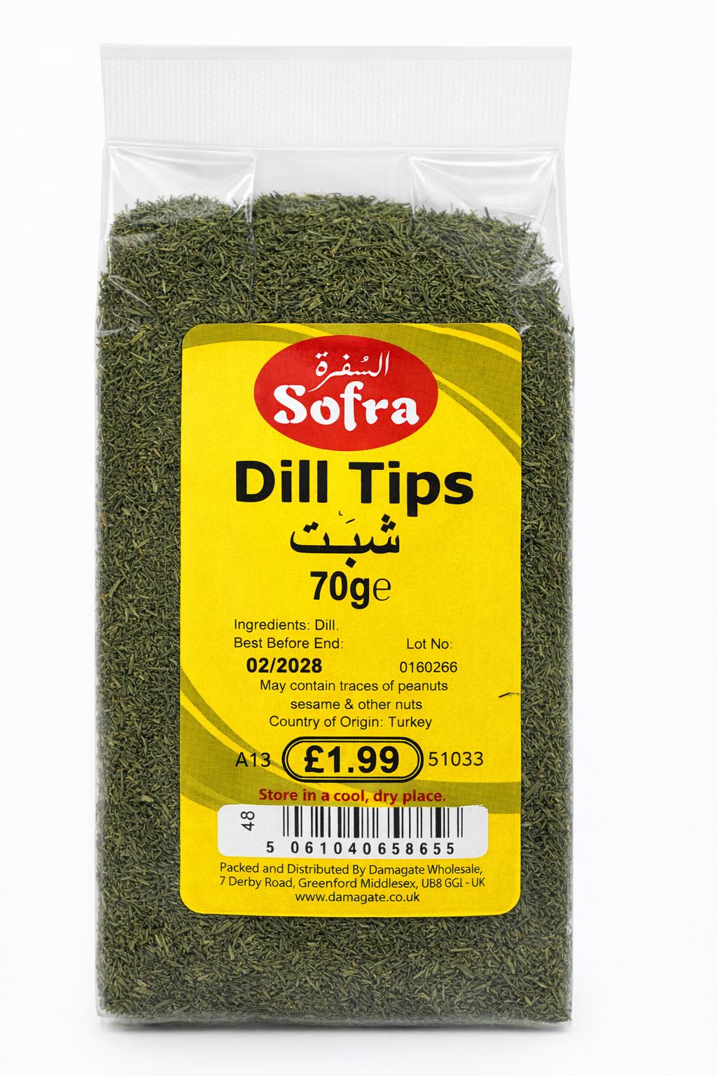 Sofra Dill Tips 70g Dried Herb Seasoning
