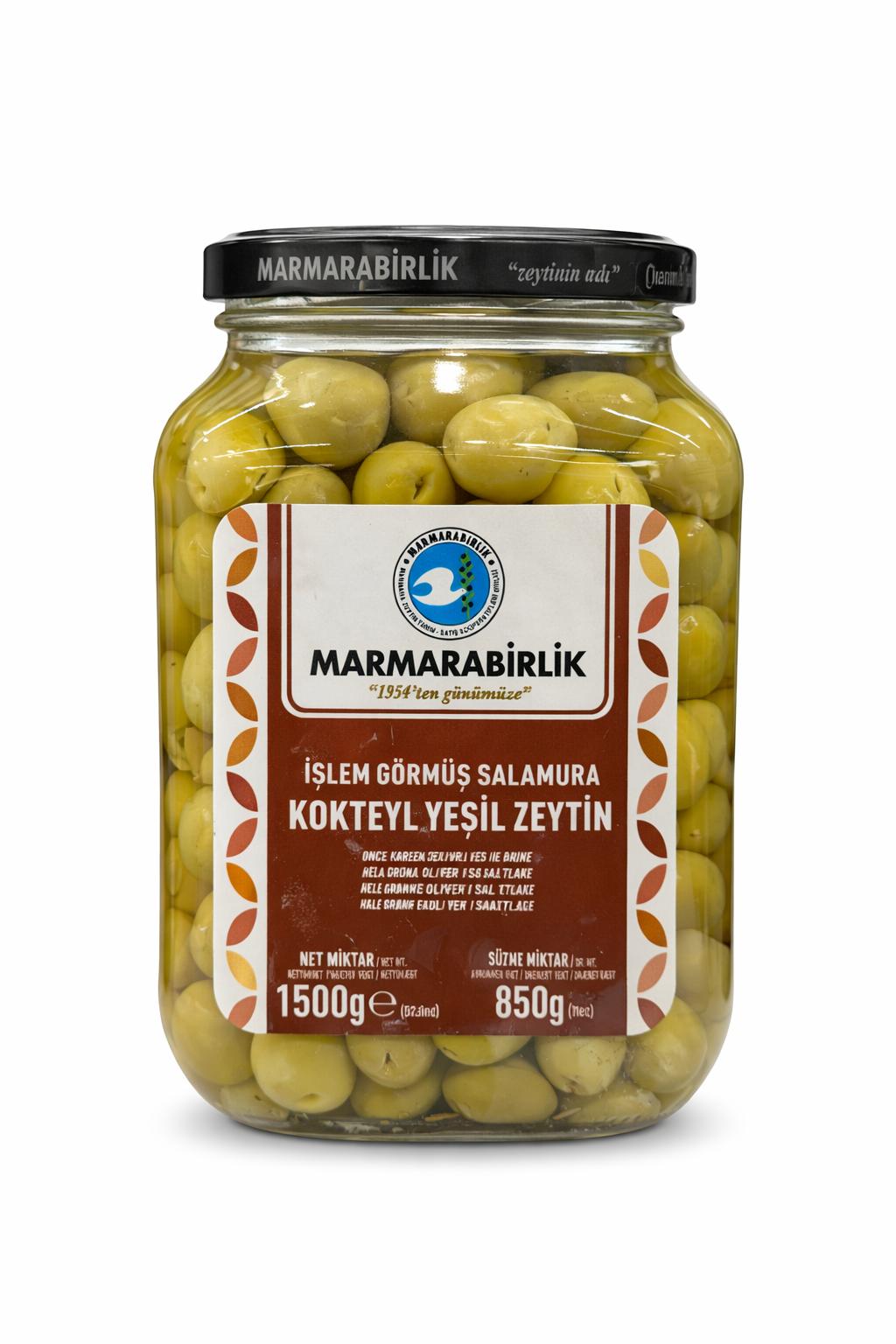 MARMARABIRLIK KOKTEYL Olives 1500g Jar