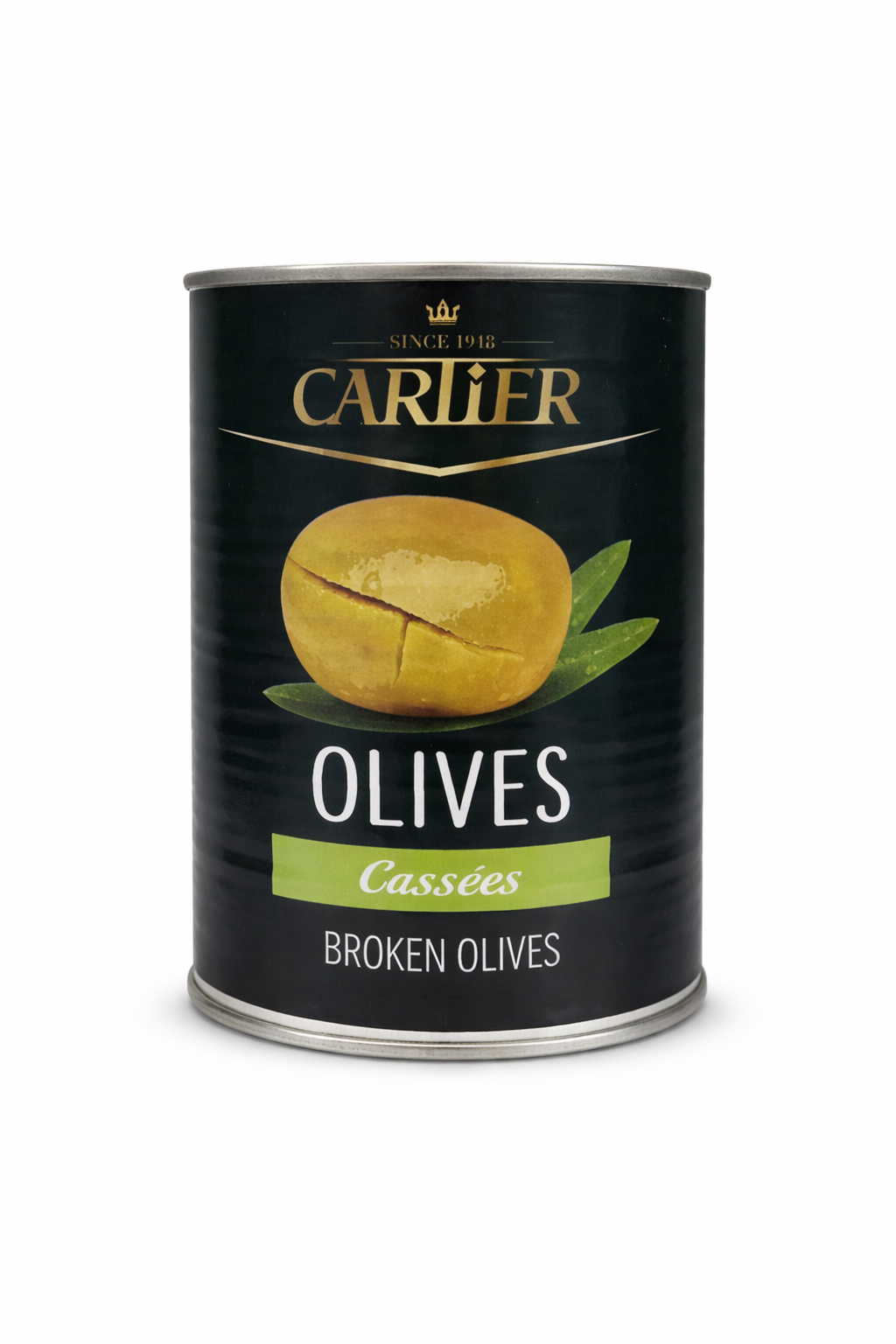 CARLIER Broken Olives 850g Jar Mediterranean Snack