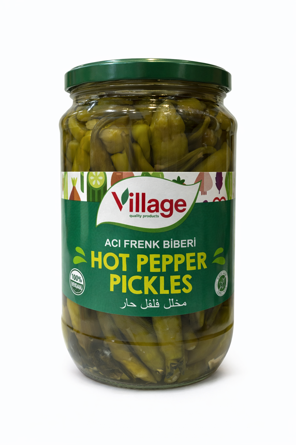 BODRUM Hot Peppers Pickles 600g Glass Jar