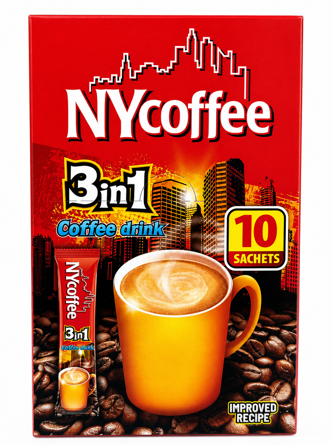 NYcoffee 3in1 Instant Coffee Drink 10 Sachets