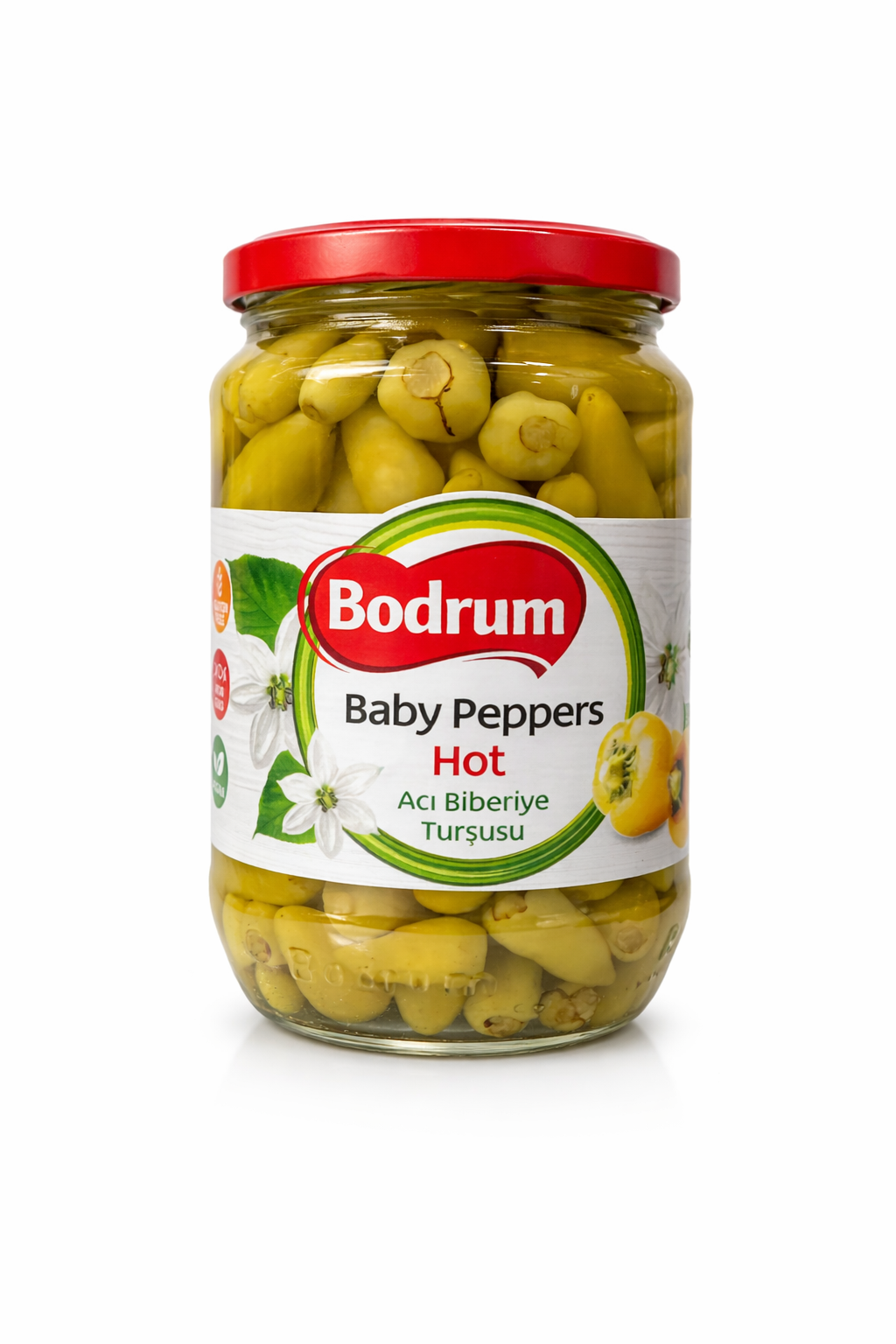 BODRUM Baby Hot Peppers 640g Jar