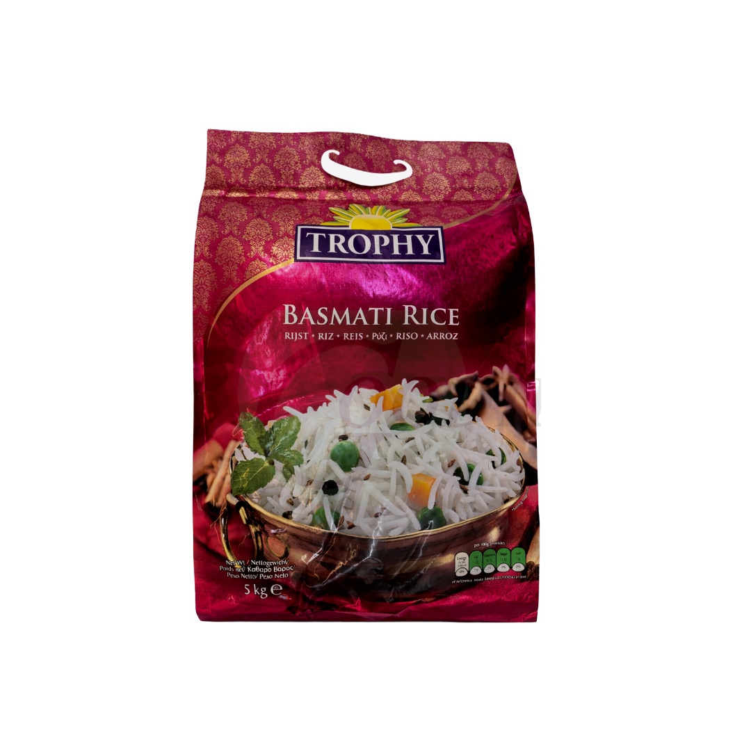 Trophy Basmati Rice 5kg Premium Long Grain Rice