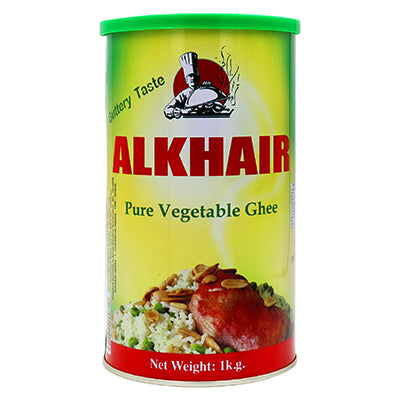 Alkhair Pure Vegetable Ghee 1kg Cooking Oil Alternative