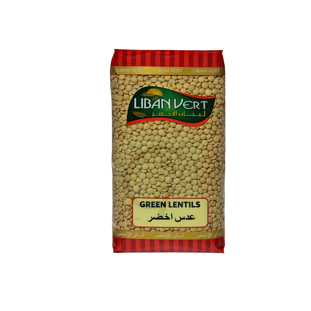 Liabn Vert Green Lentils 1kg – Premium Dried Lentils