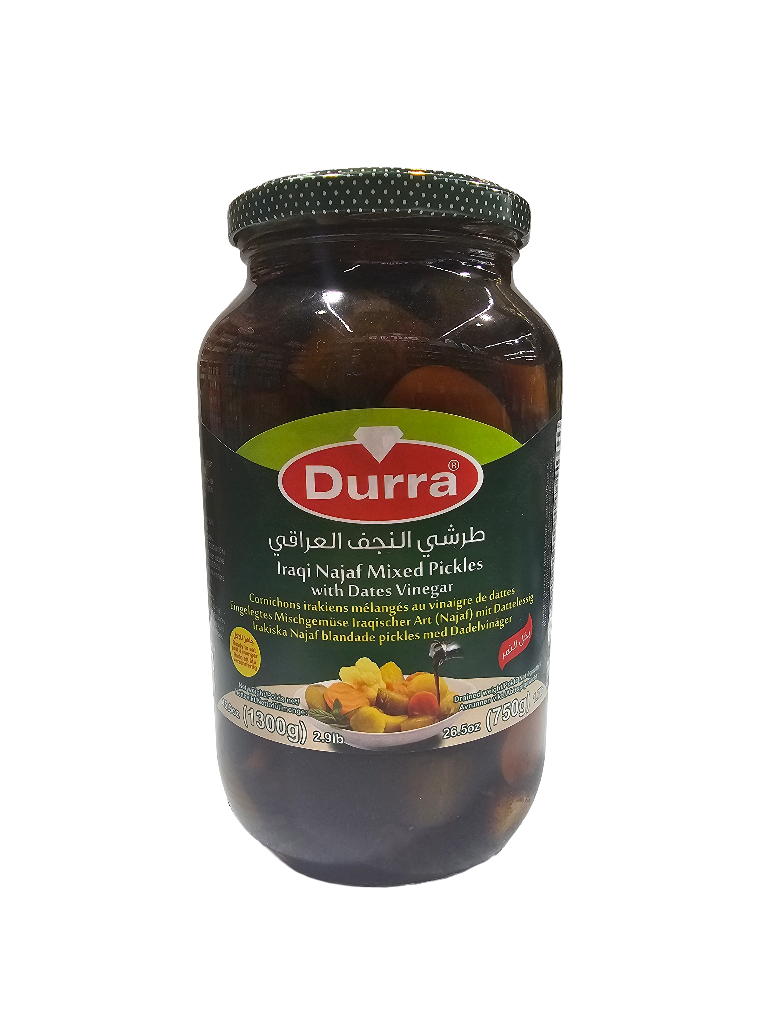 Durra Iraqi Najaf Mixed Pickles with Dates Vinegar 1300g
