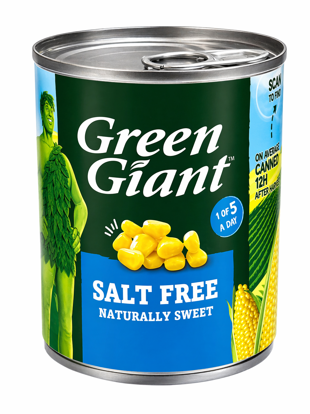 Green Giant Salt Free Sweet Corn 198g Canned Vegetable