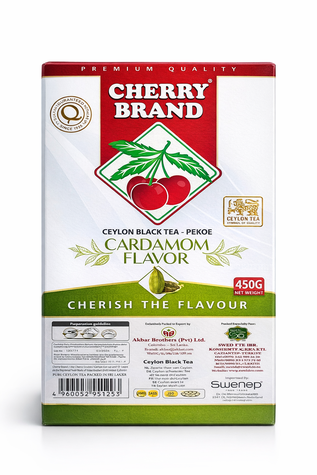 Cherry Ceylon Black Tea with Cardamom 450g