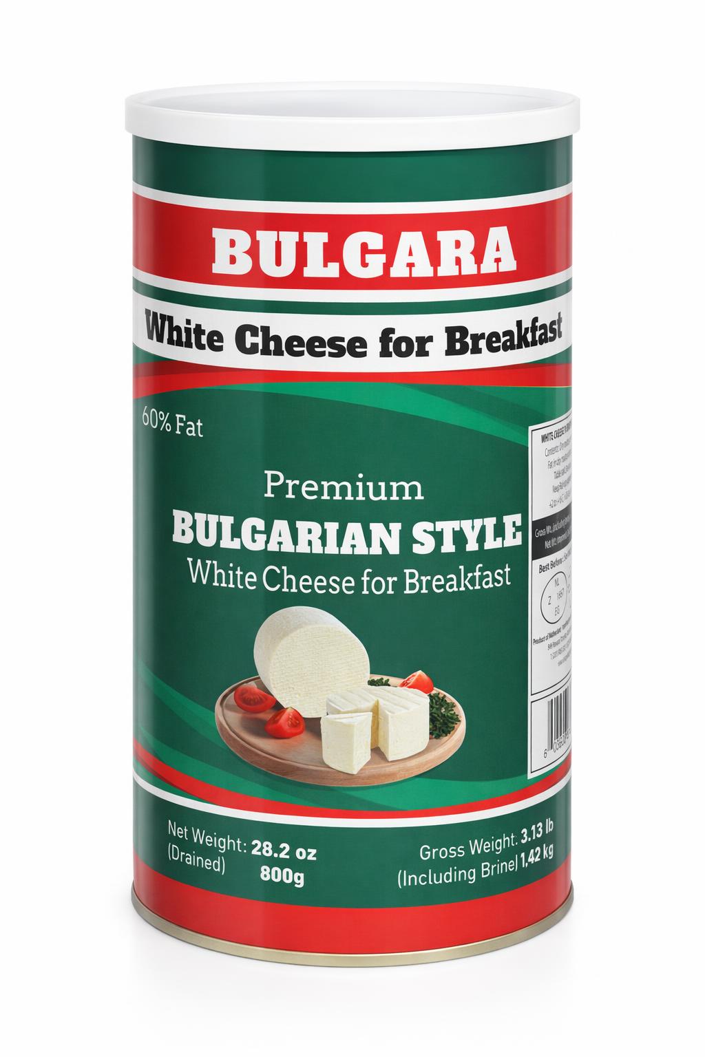 Bulgara 60 Cheese Tin 800g – Bulgarian White Cheese