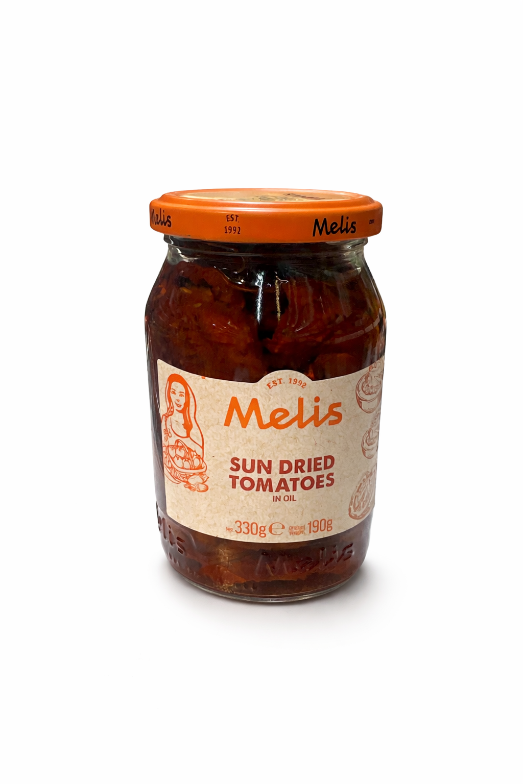 MELIS Sun Dried Tomatoes 330g Jar