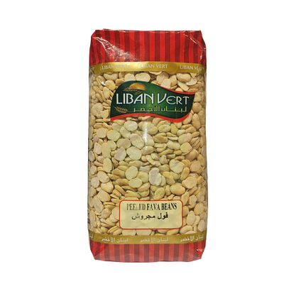 Liban Vert Peeled Fava Beans 1kg – Premium Quality