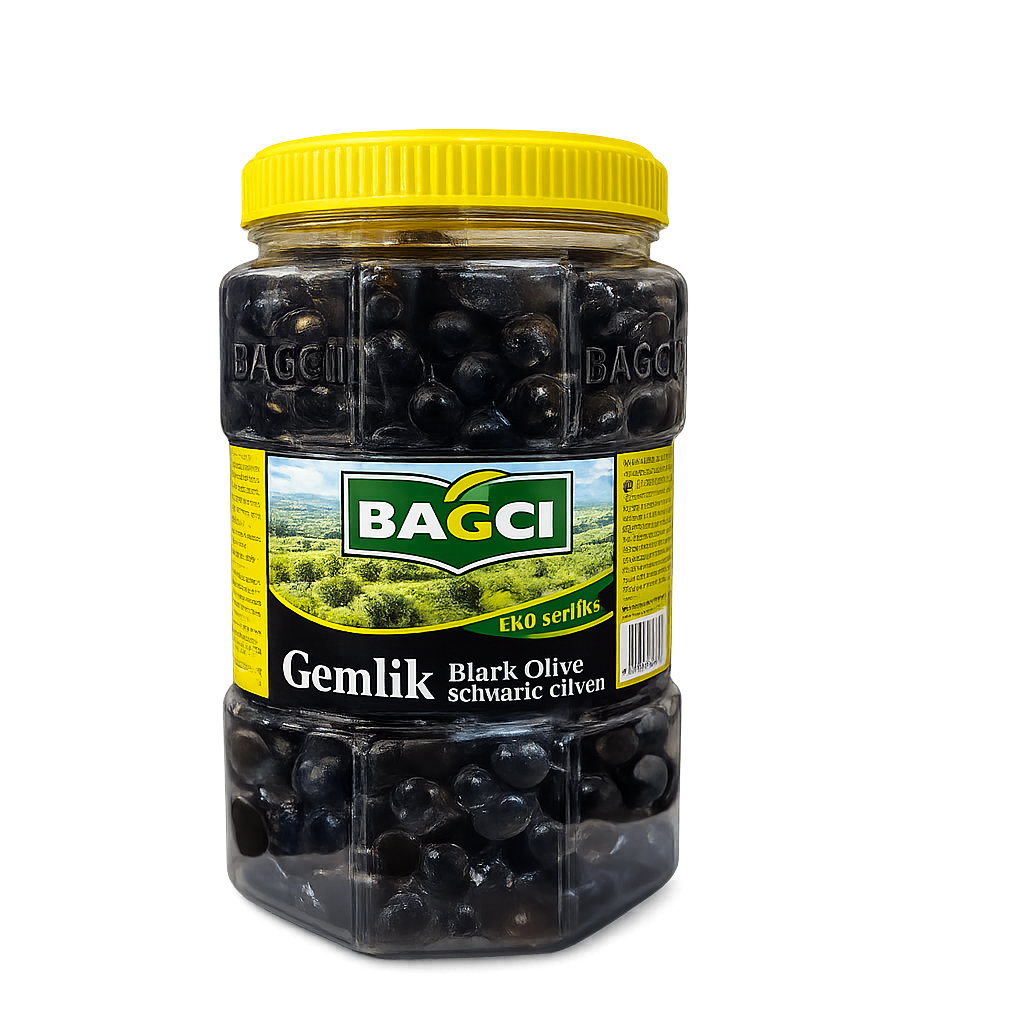 Bago Black Olive 1500g Jar – Premium Whole Olives