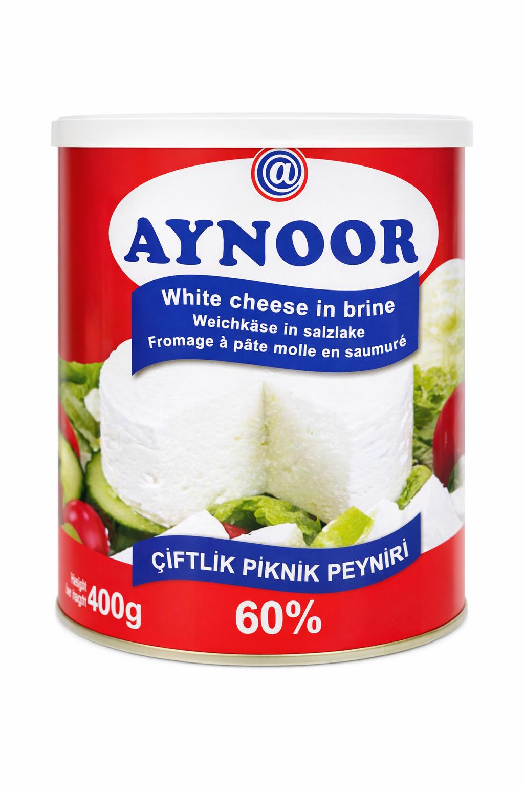 Aynoor Feta Cheese 60% Fat 400g Block