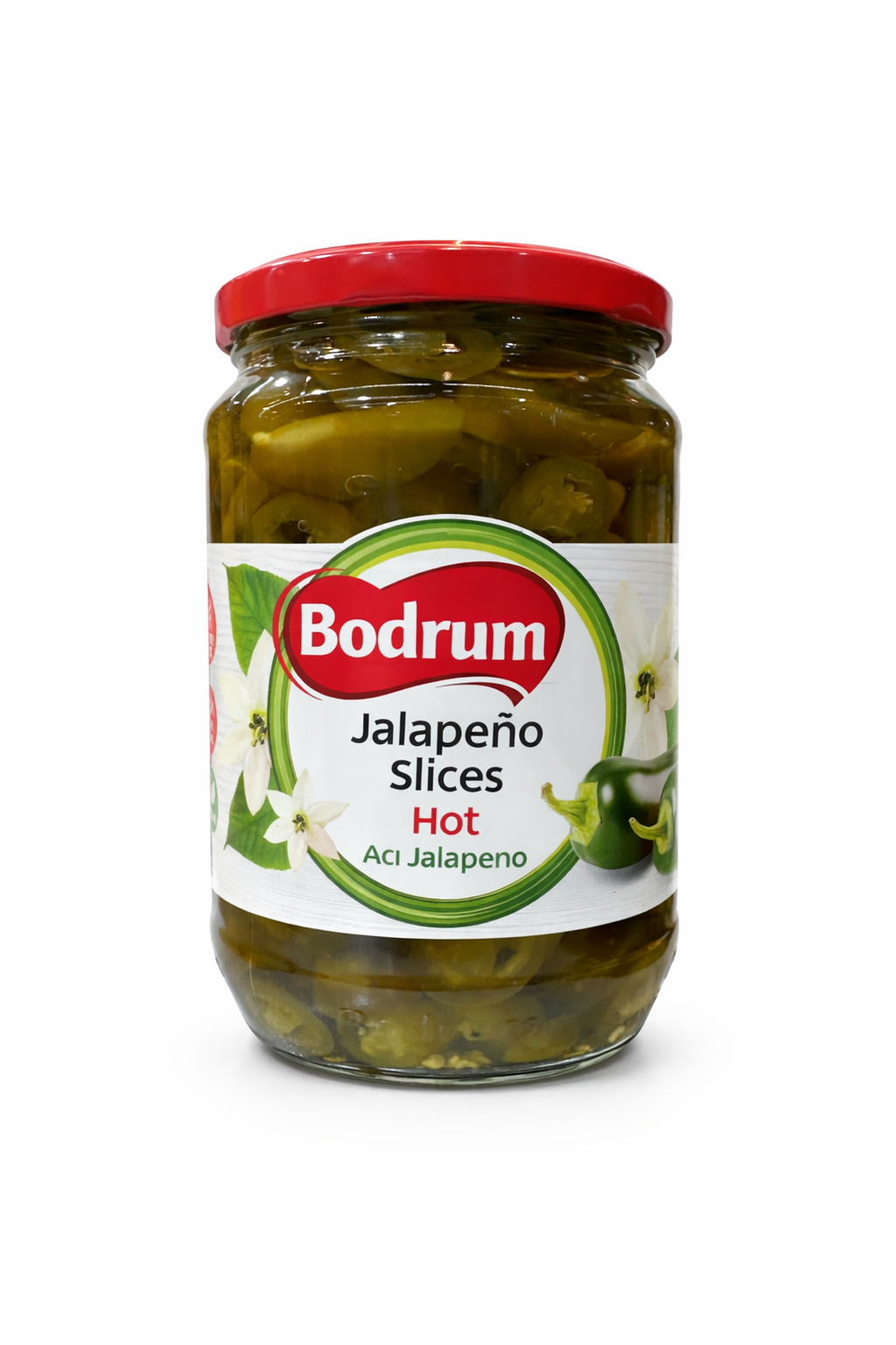 Bodrum Jalapeno Slids Hot Peppers 680g