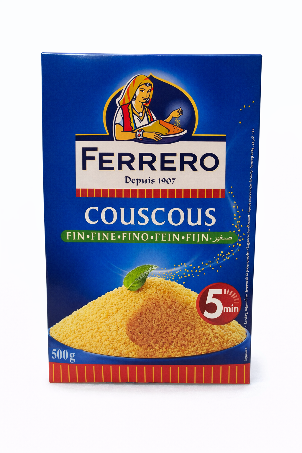 Ferrero COUSCOUS Fine 500g – Premium Durum Wheat Semolina