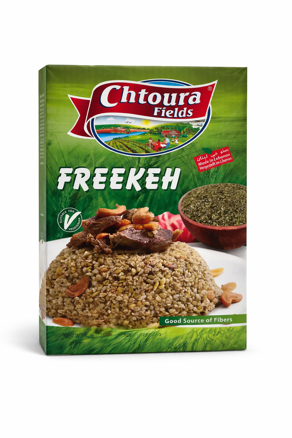 Chtoura Fields Freekeh 700g Whole Grain Roasted Green Wheat