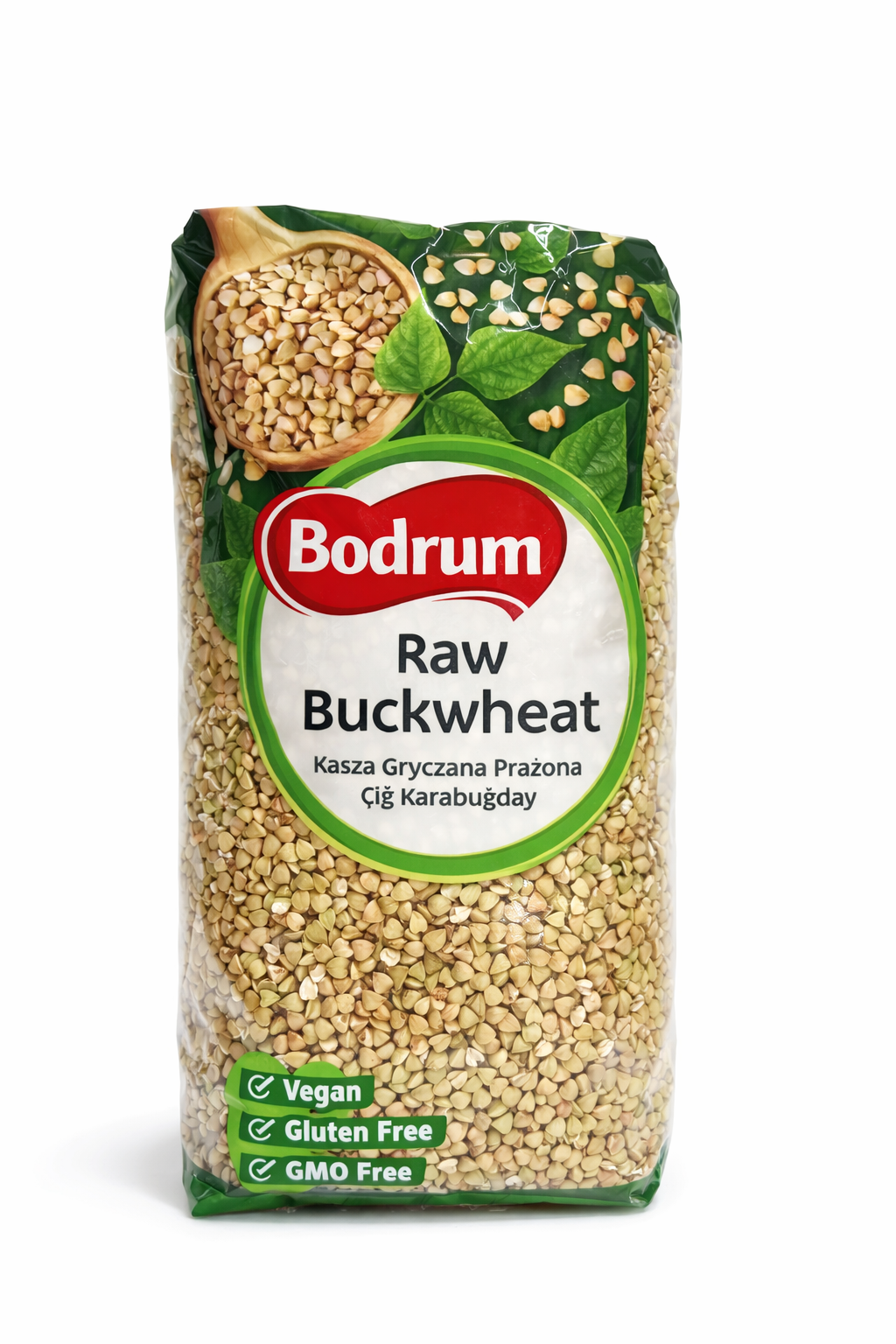 Bodrum Raw Buckwheat 1kg Gluten-Free Whole Grain