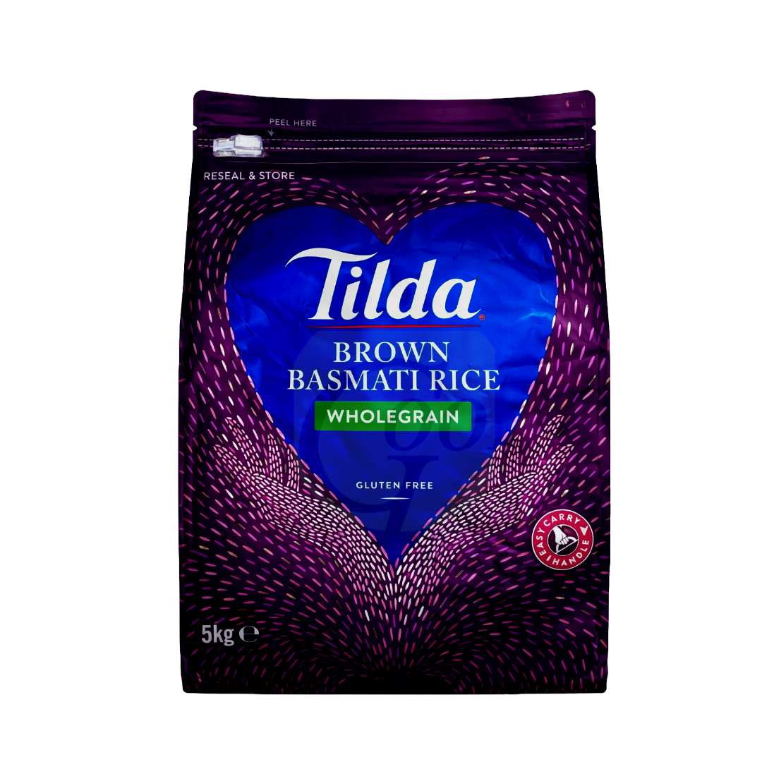 Tilda Brown Basmati Rice 5kg Premium Wholegrain