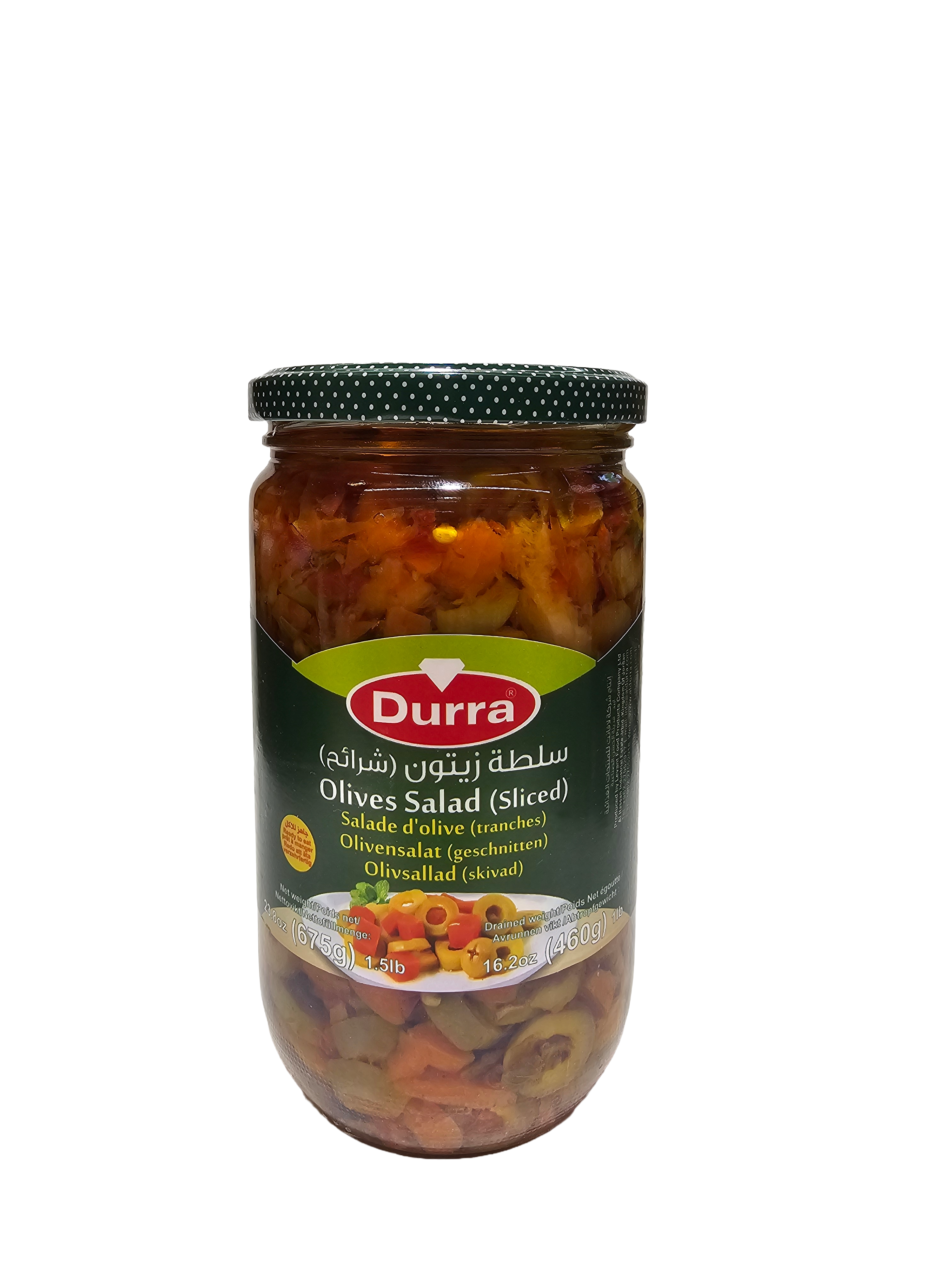 Durra Sliced Olives Salad 675g (1.5 lb) Jar