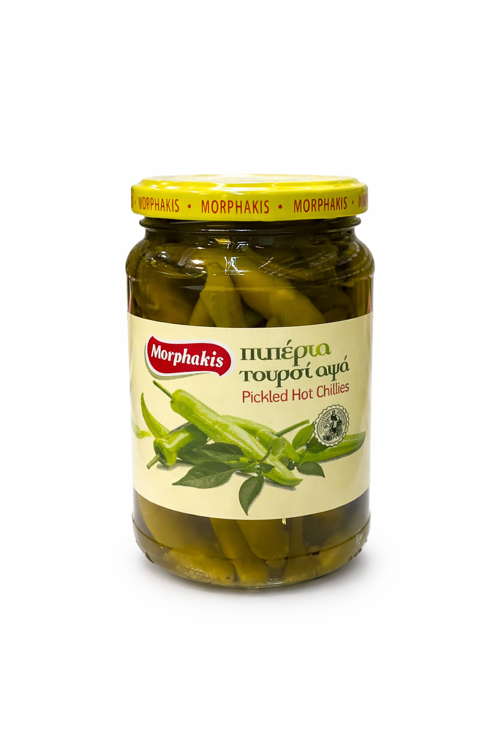Morphakis Pickled Hot Chili Peppers 350g Jar