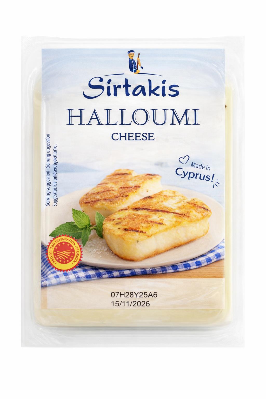 Sirtakis Halloumi Cheese Light 225g – Reduced Fat Cheese