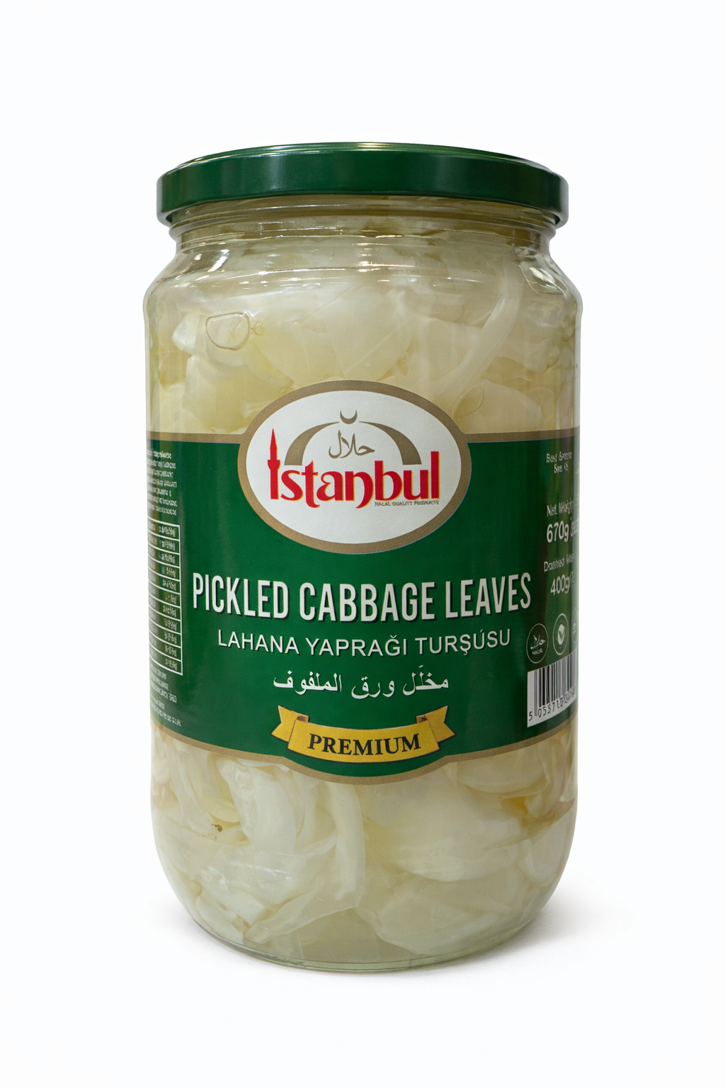 Istanbul Pickled Cabbage Leaves 670g Jar
