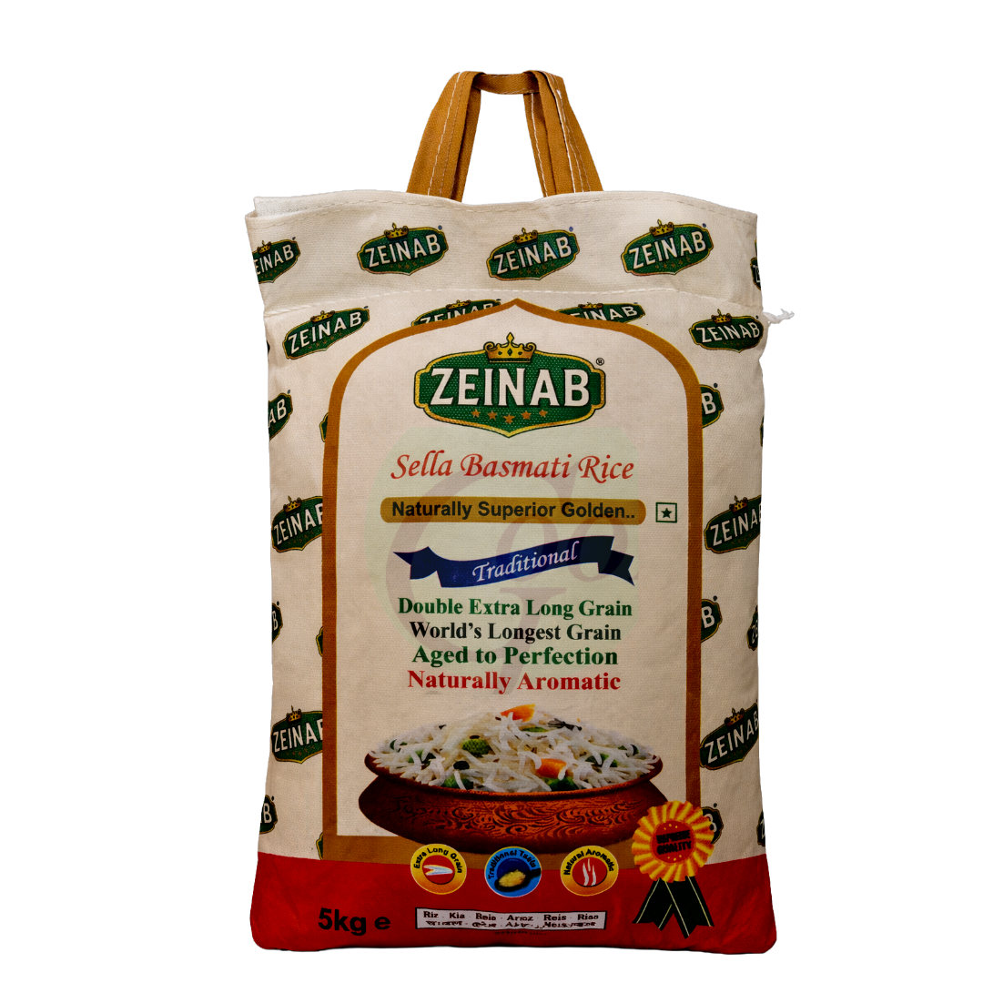 Zeinab Sella Basmati Rice 5kg Premium Long Grain
