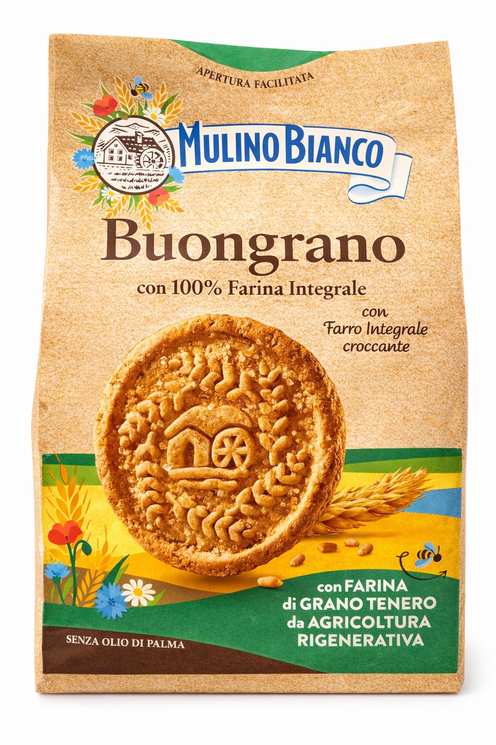 Mulino Bianco Buongrano Whole Wheat Biscuits 350g