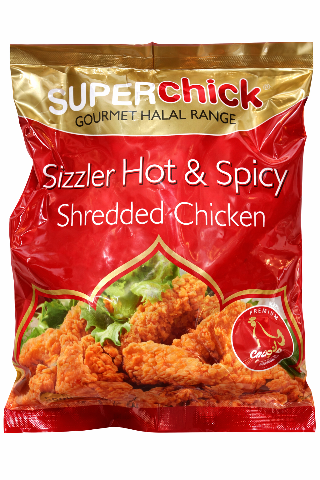 Superchick Sizzler Hot & Spicy Shredded Chicken 500g
