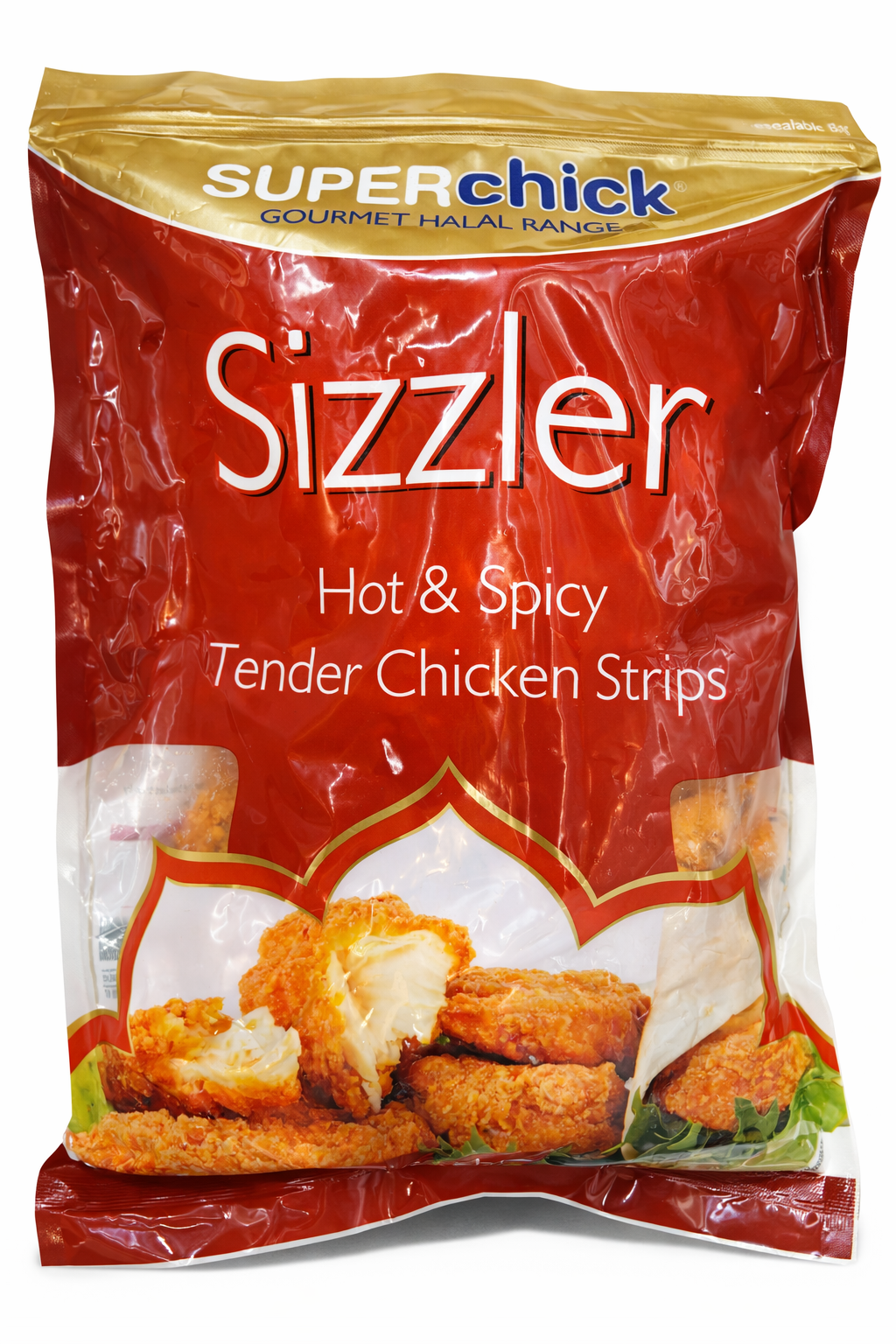 Superchick Hot & Spicy Chicken Strips 1kg Tender Sizzler
