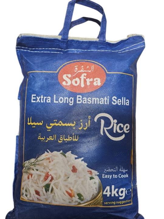 Sofra Extra Long Basmati Sella Rice 4kg
