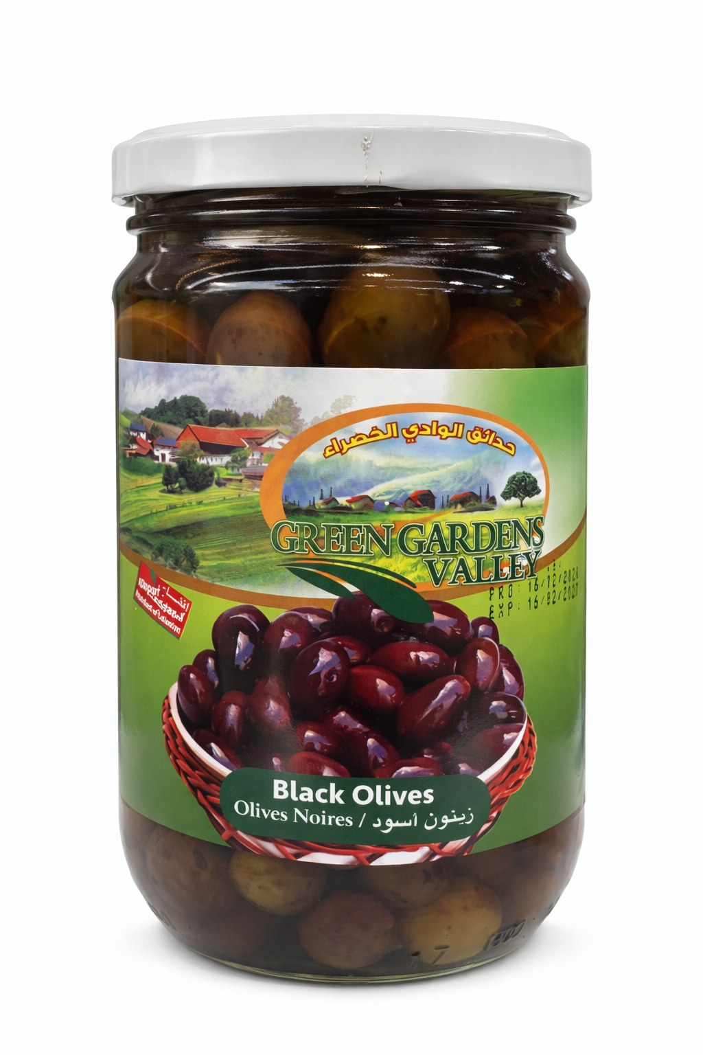 Green Gardens Valley Black Olives 640g Jar