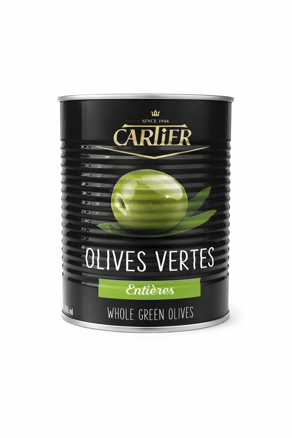 CARLIER Whole Green Olives 850g Jar