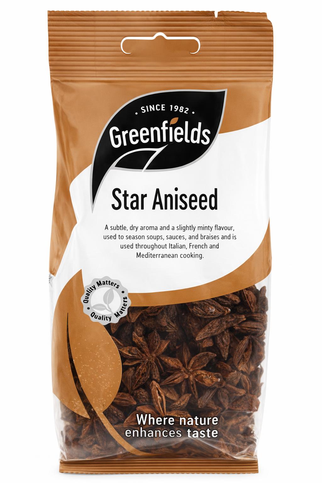 Greenfield Star Aniseed 50g – Whole Spice for Cooking & Baking