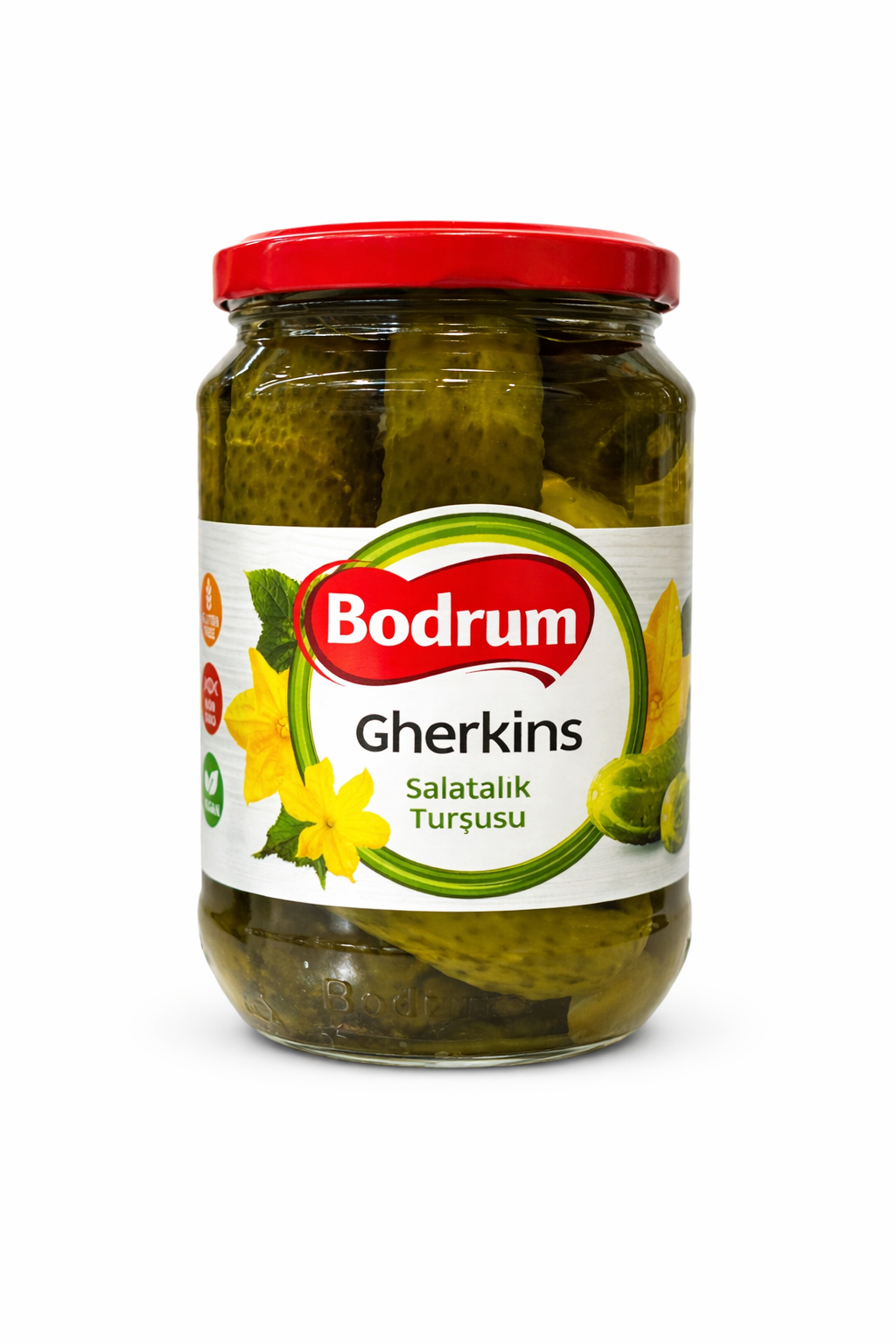Bodrum Gherkins 680g Pickled Cucumbers Jar
