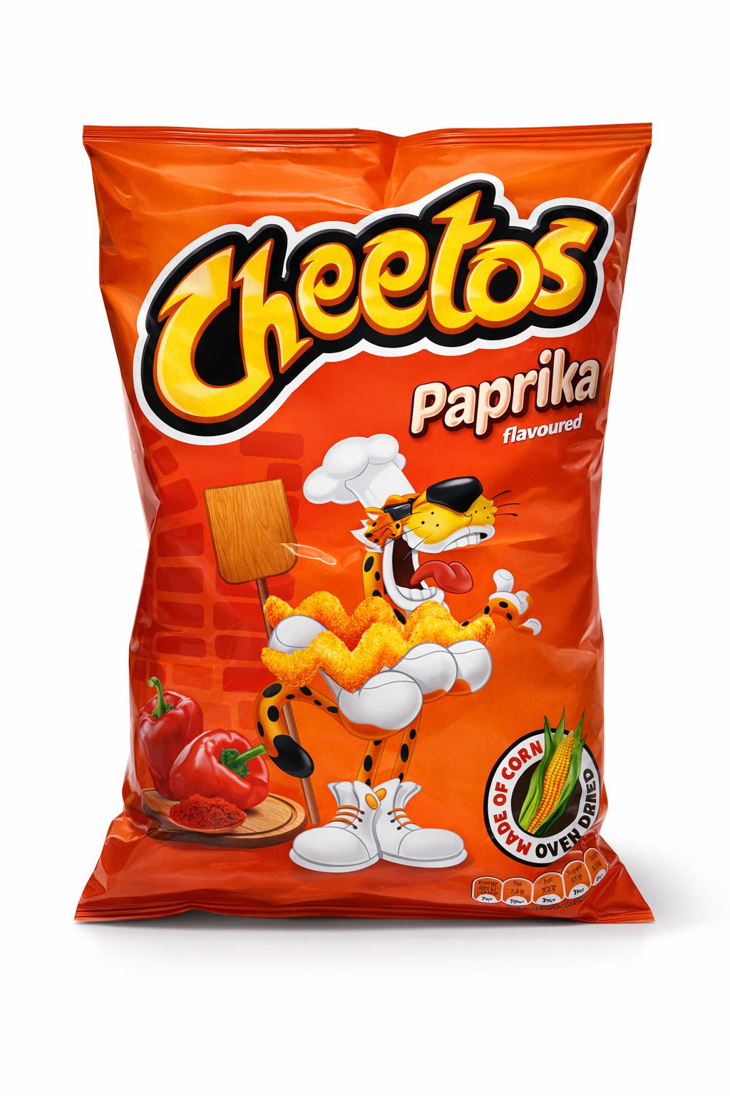Cheetos Paprika Chips 130g Snack Bag