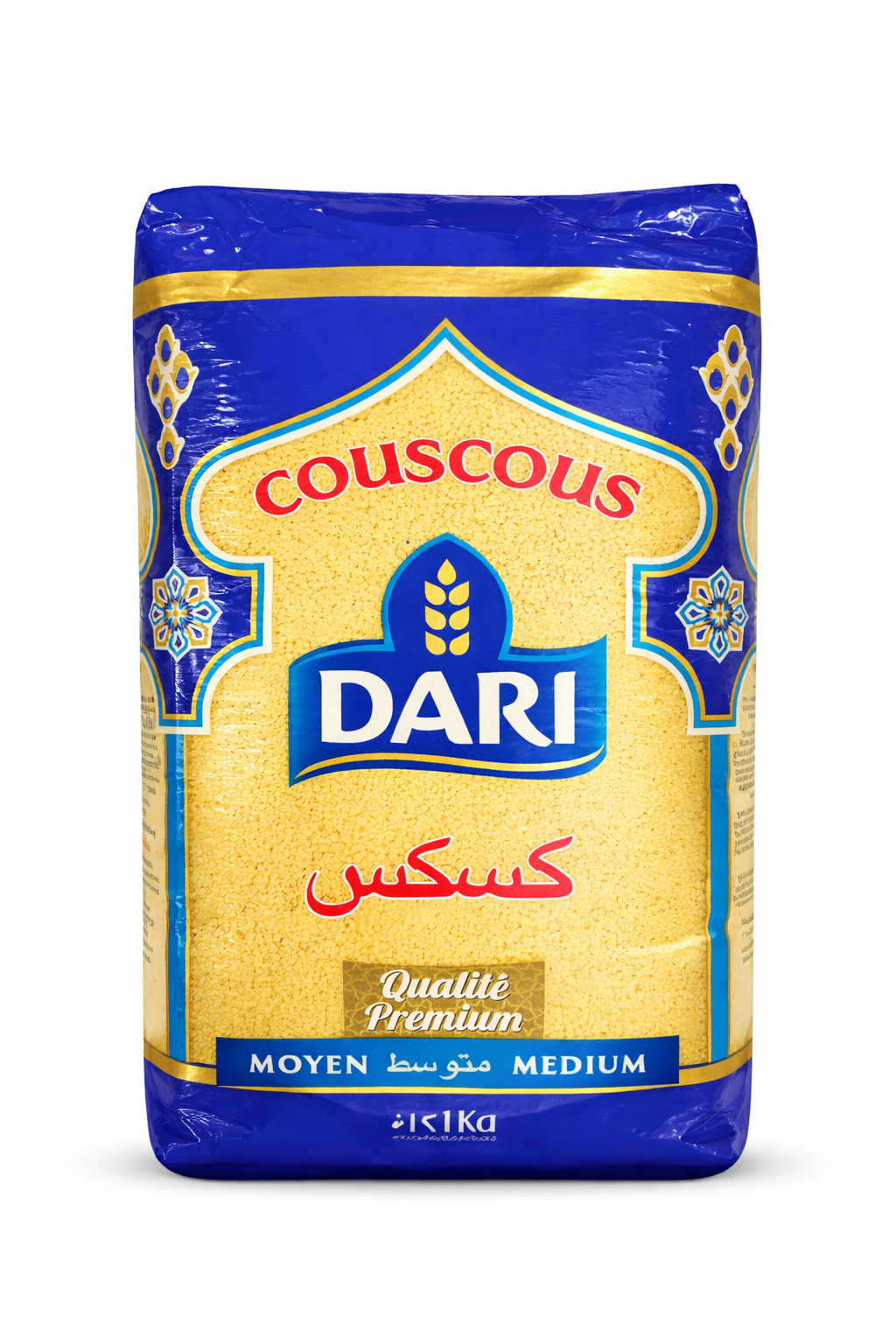 Dari Couscous Medium 1kg – Premium Semolina Pasta