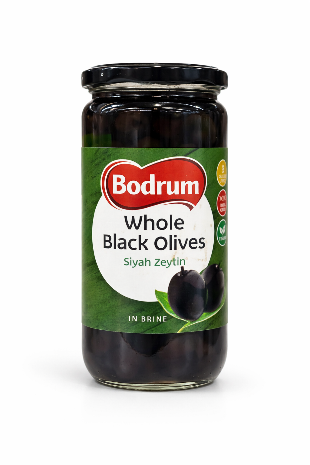 Bodrum Whole Black Olives 680g Jar