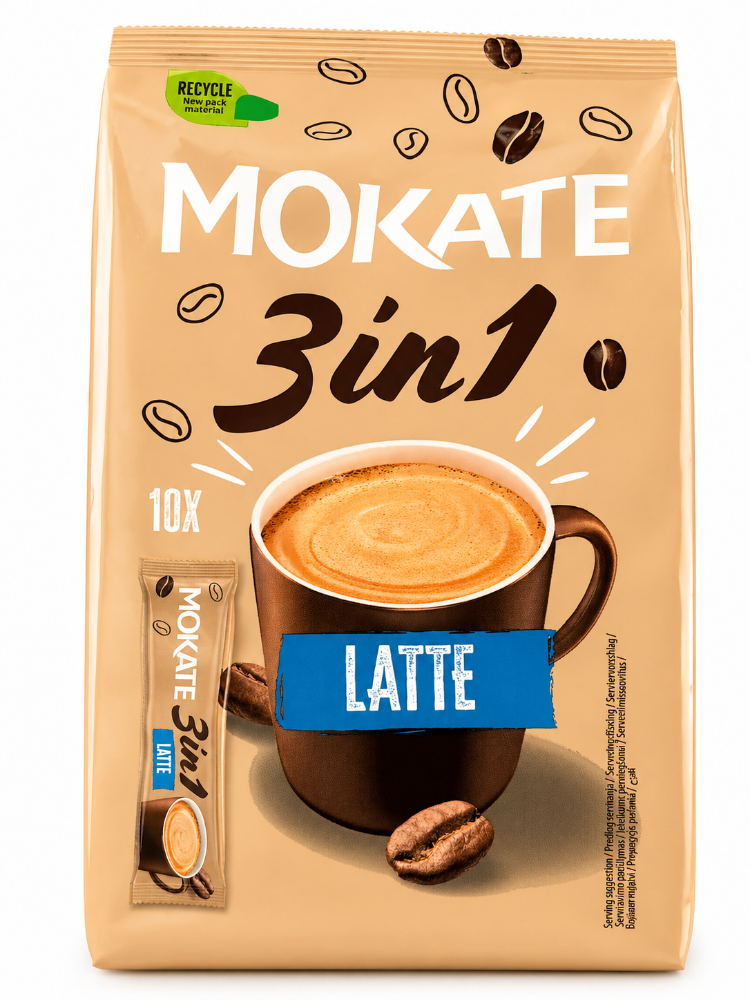 Mokate Coffee Latte 3in1 Instant Drink 10 Sachets