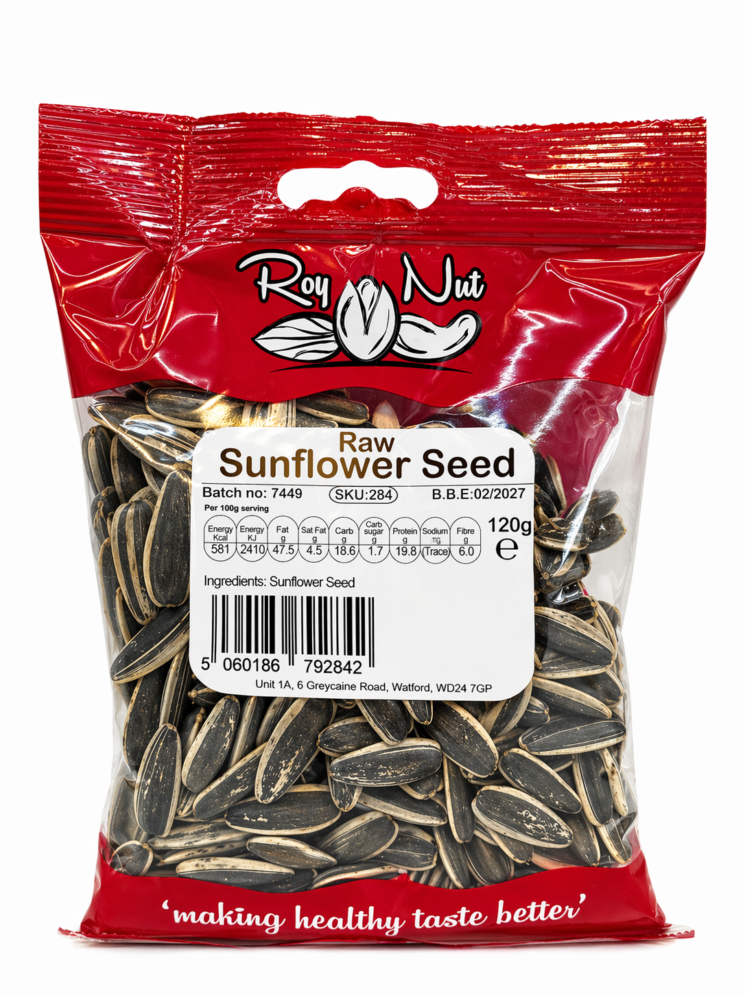 Roy Nut Sunflower Seeds 120g Roasted Snack