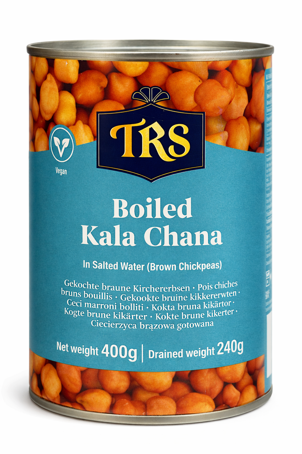 TRS Boiled Kala Chana 400g – Ready to Eat Black Chickpeas