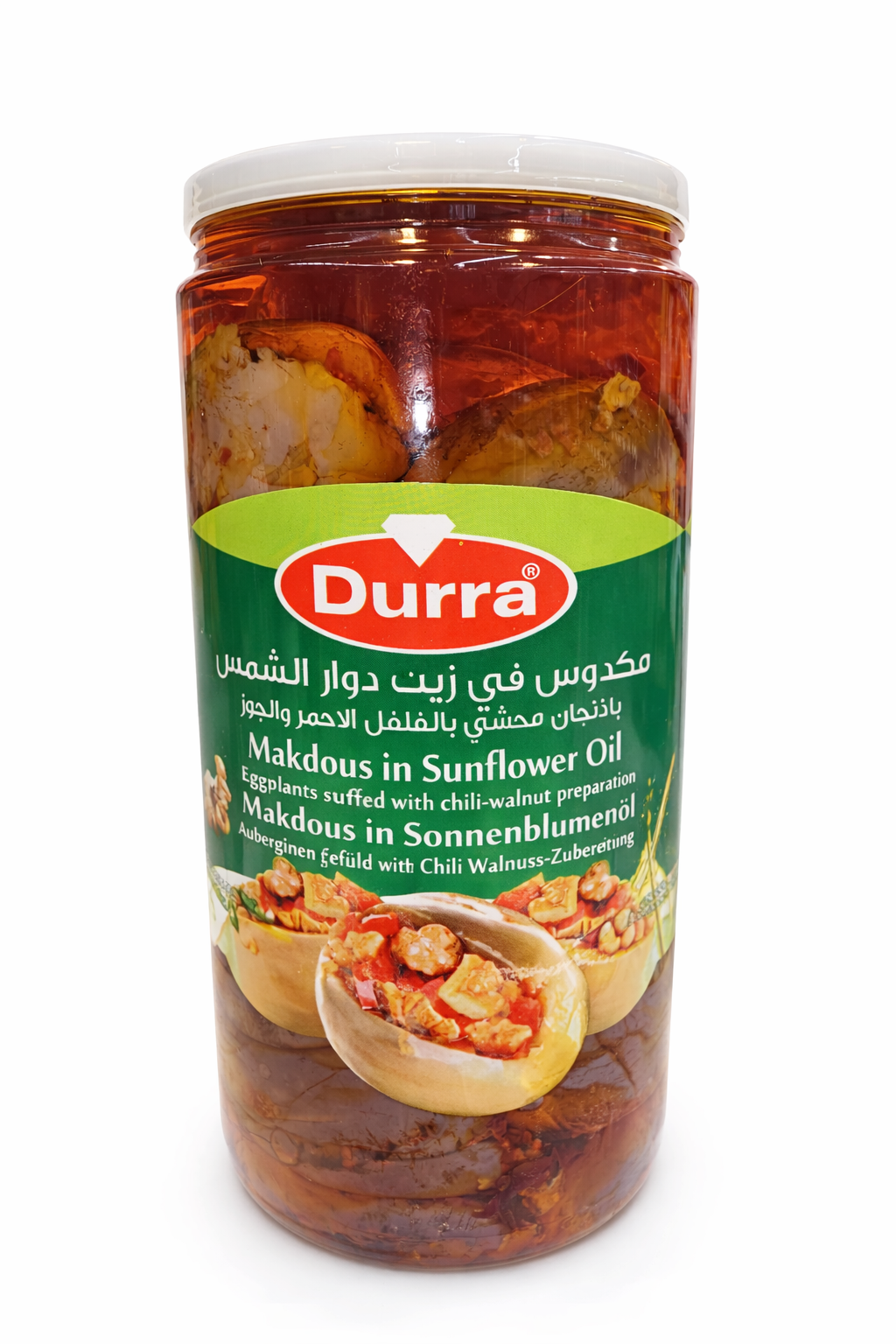 Durra Makdous in Sunflower Oil 1050g Jar