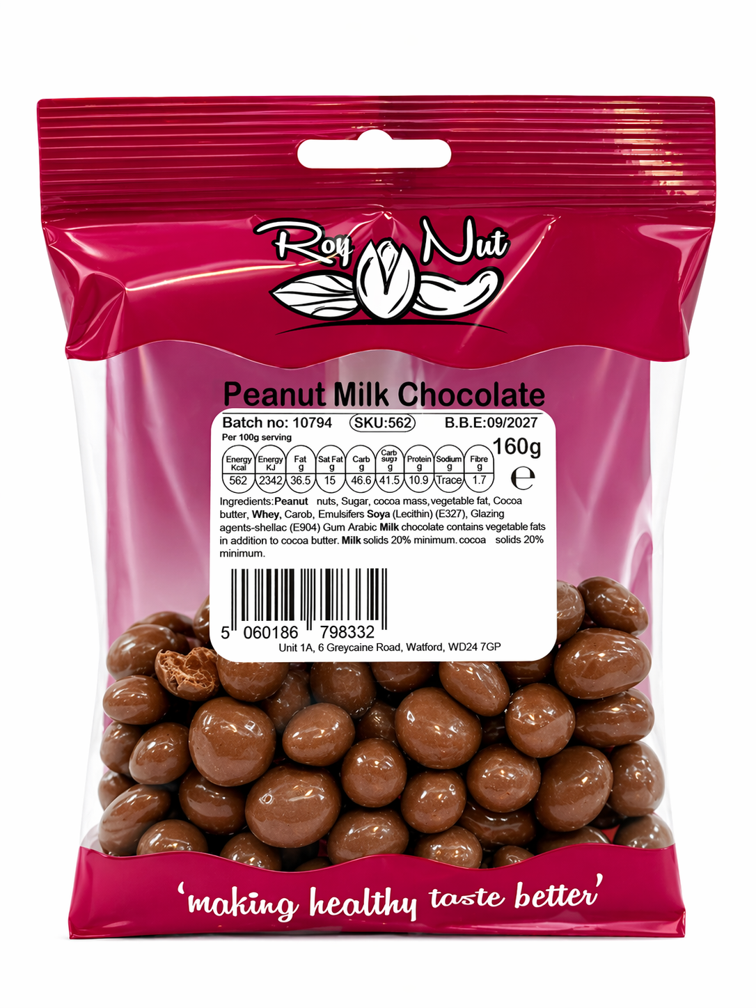 Peanut Milk Chocolate Bar 160g