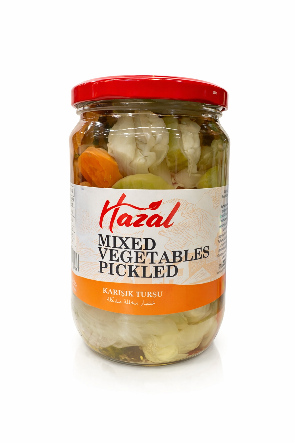 HAZAL Mixed Pickled Vegetables 650g Jar