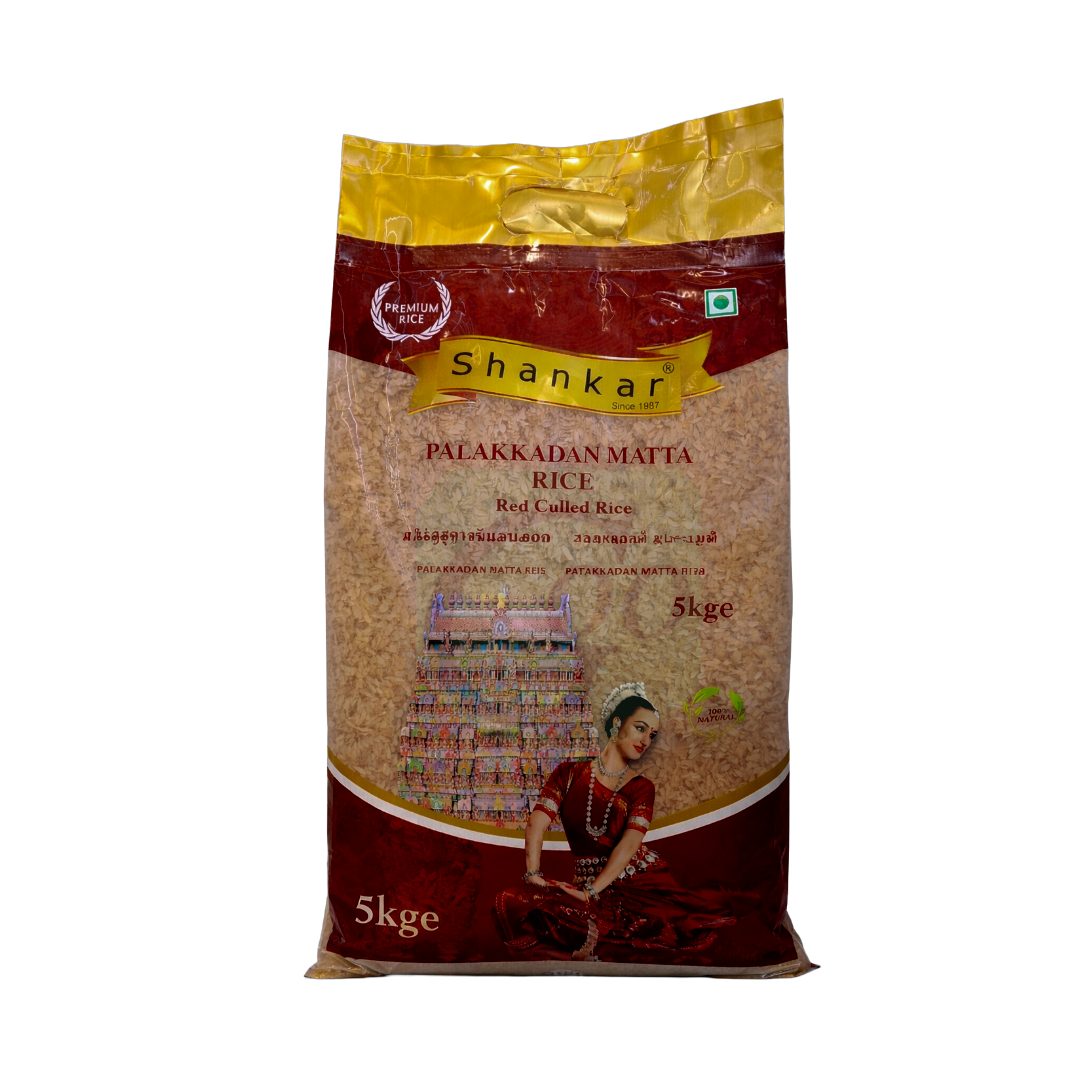 Shankar Palakadan Matta Rice 5kg Premium Kerala Red Rice