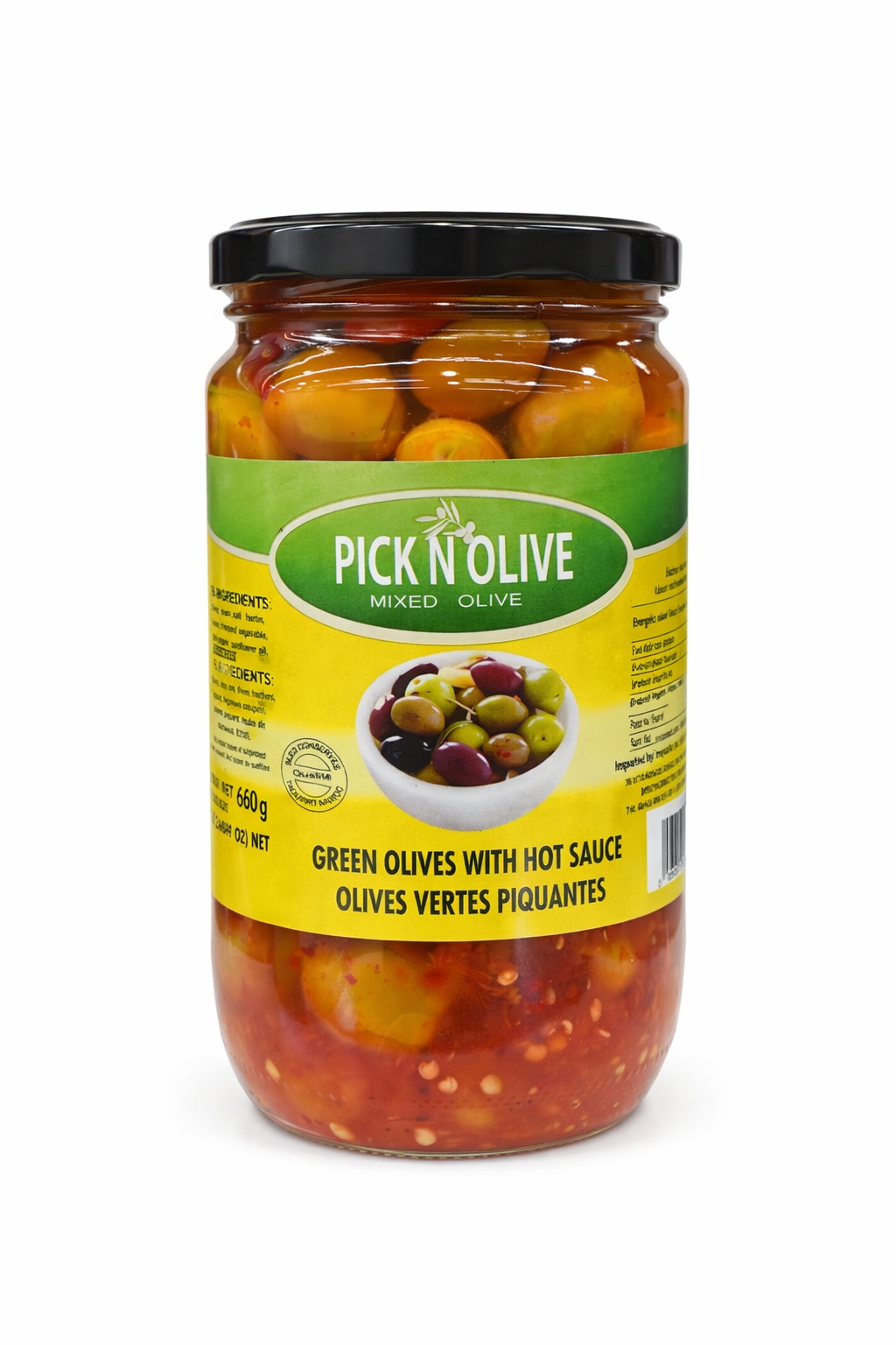 PICK N OLIVE Green Olives with Hot Sauce 1050g
