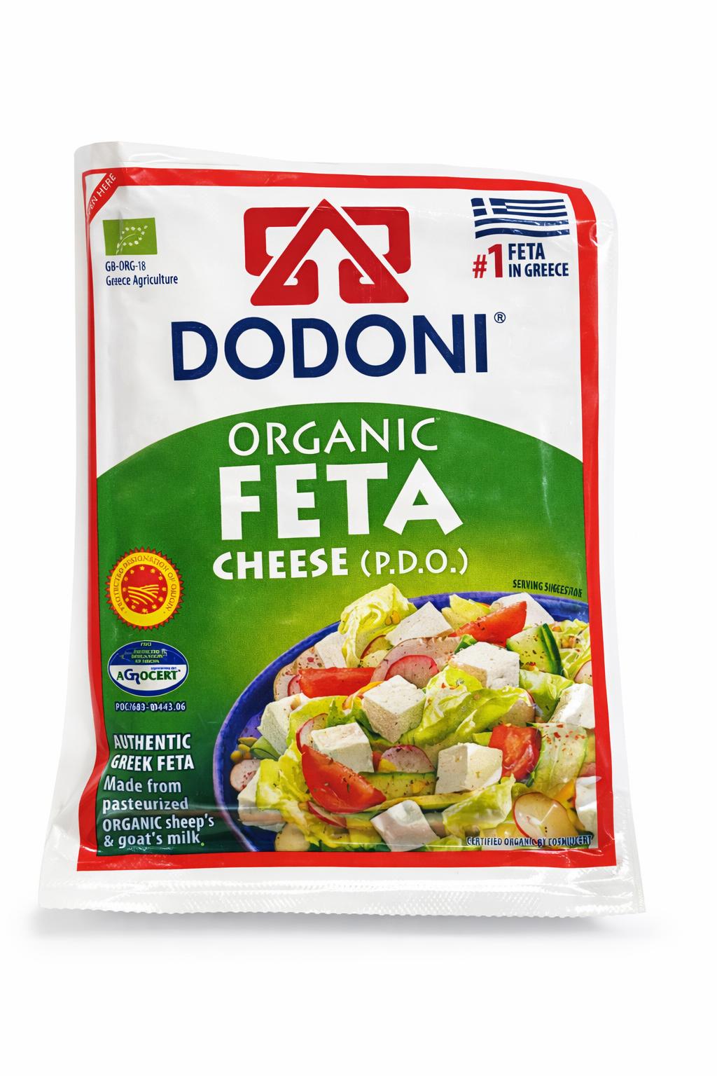 Dodoni Organic Feta Cheese 200g Greek PDO