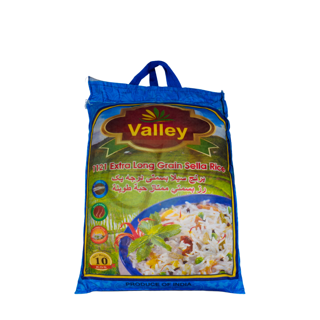 Valley Extra Long Grain Sella Rice 10kg